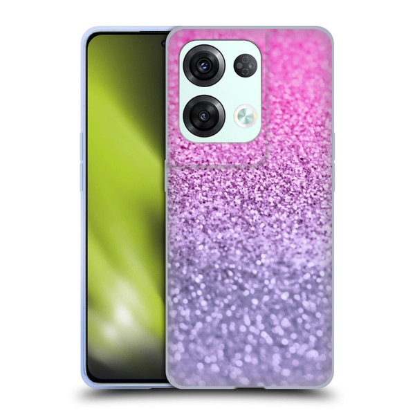 Monika Strigel Glitter Collection Lavender Pink Soft Gel Case for OPPO Reno8 Pro