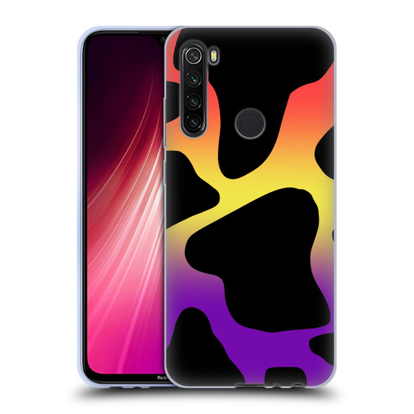 Grace Illustration Cow Prints Sunset Soft Gel Case for Xiaomi Redmi Note 8T
