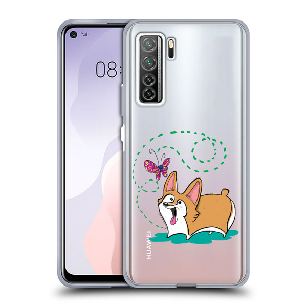 Grace Illustration Dogs Corgi Soft Gel Case for Huawei Nova 7 SE/P40 Lite 5G