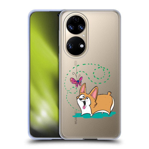 Grace Illustration Dogs Corgi Soft Gel Case for Huawei P50