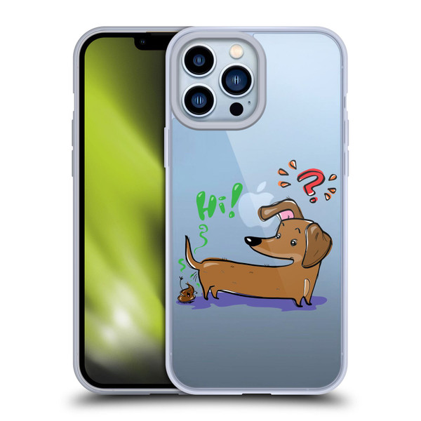 Grace Illustration Dogs Dachshund Soft Gel Case for Apple iPhone 13 Pro Max & MagSafe