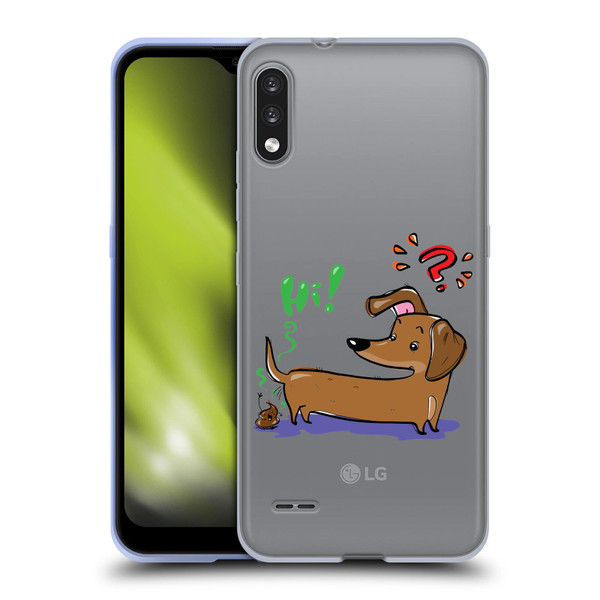 Grace Illustration Dogs Dachshund Soft Gel Case for LG K22