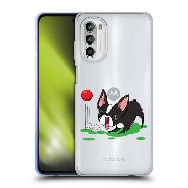 Grace Illustration Dogs Boston Terrier Soft Gel Case for Motorola Moto G52