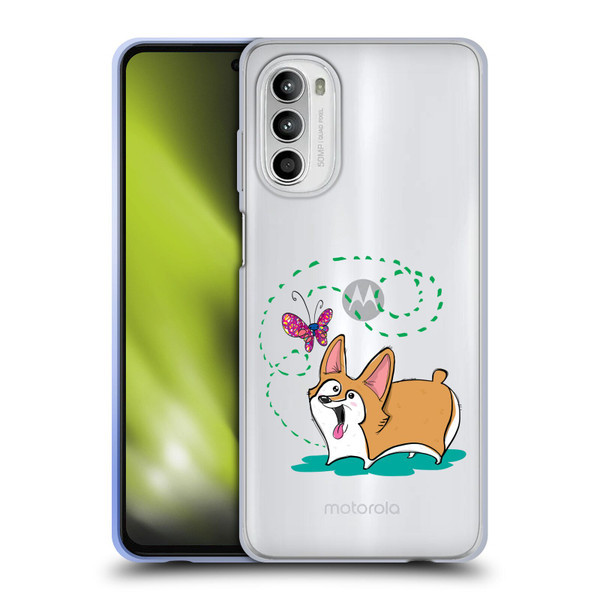 Grace Illustration Dogs Corgi Soft Gel Case for Motorola Moto G52