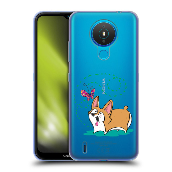 Grace Illustration Dogs Corgi Soft Gel Case for Nokia 1.4