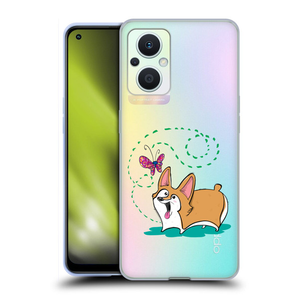 Grace Illustration Dogs Corgi Soft Gel Case for OPPO Reno8 Lite