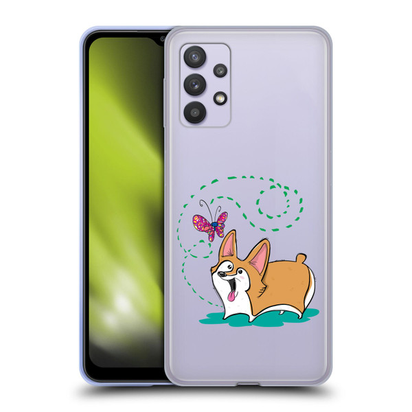 Grace Illustration Dogs Corgi Soft Gel Case for Samsung Galaxy A32 5G / M32 5G (2021)