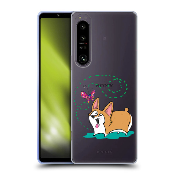 Grace Illustration Dogs Corgi Soft Gel Case for Sony Xperia 1 IV