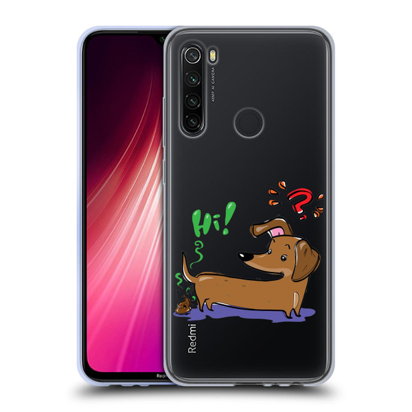Grace Illustration Dogs Dachshund Soft Gel Case for Xiaomi Redmi Note 8T