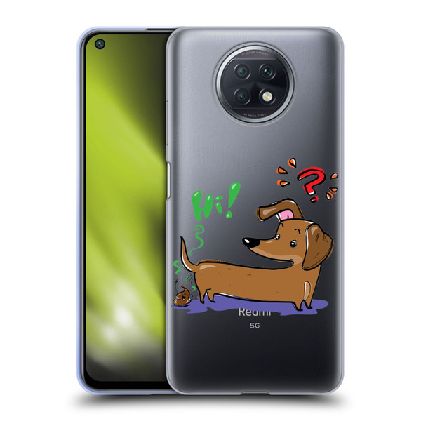 Grace Illustration Dogs Dachshund Soft Gel Case for Xiaomi Redmi Note 9T 5G