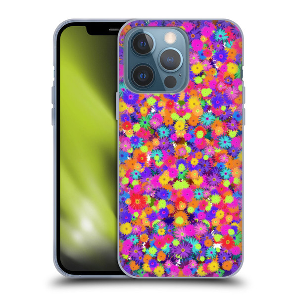 Grace Illustration Lovely Floral Daisies Soft Gel Case for Apple iPhone 13 Pro & MagSafe