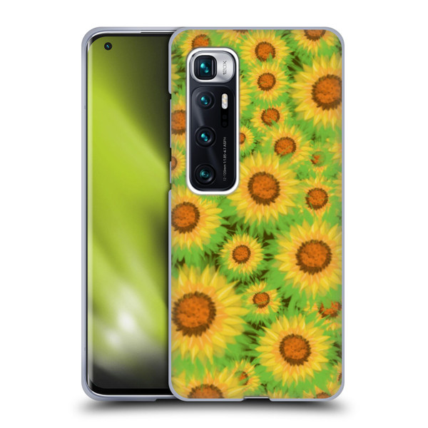 Grace Illustration Lovely Floral Sunflower Soft Gel Case for Xiaomi Mi 10 Ultra 5G