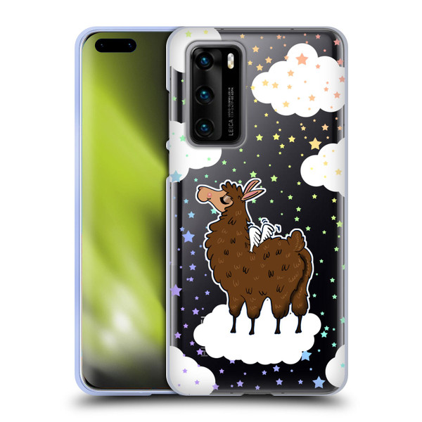 Grace Illustration Llama Pegasus Soft Gel Case for Huawei P40 5G