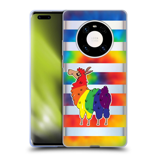 Grace Illustration Llama Pride Soft Gel Case for Huawei Mate 40 Pro 5G