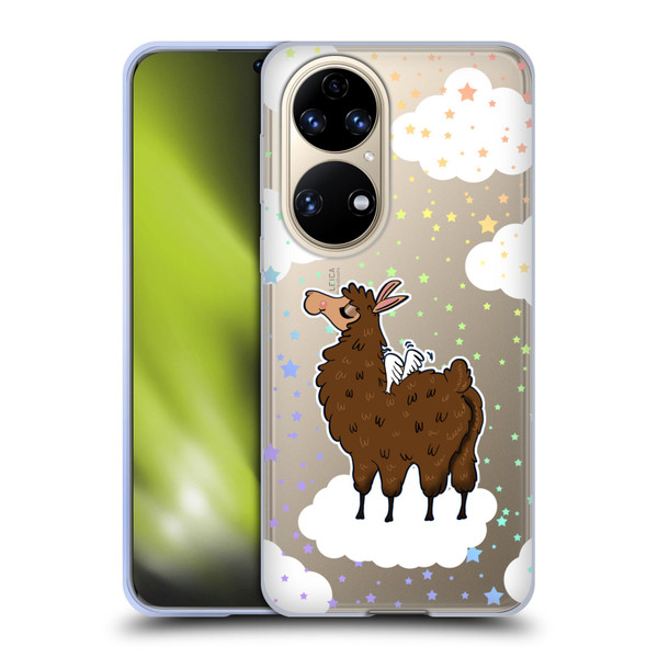 Grace Illustration Llama Pegasus Soft Gel Case for Huawei P50