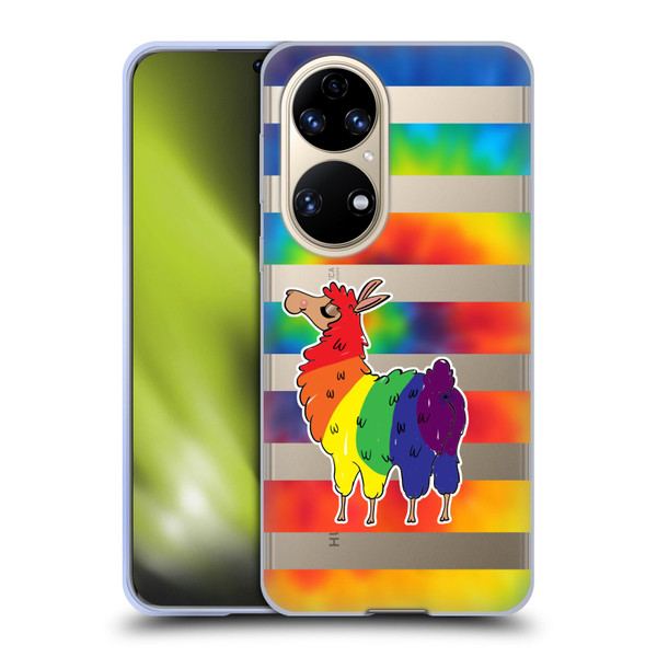 Grace Illustration Llama Pride Soft Gel Case for Huawei P50