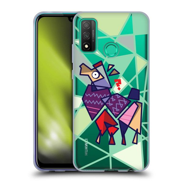 Grace Illustration Llama Cubist Soft Gel Case for Huawei P Smart (2020)
