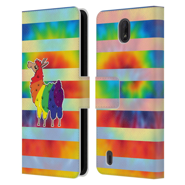 Grace Illustration Llama Pride Leather Book Wallet Case Cover For Nokia C01 Plus/C1 2nd Edition