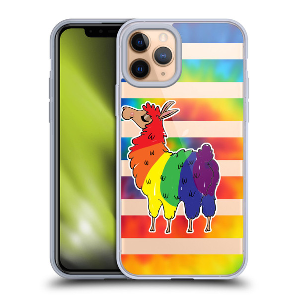 Grace Illustration Llama Pride Soft Gel Case for Apple iPhone 11 Pro