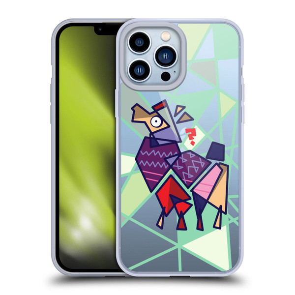 Grace Illustration Llama Cubist Soft Gel Case for Apple iPhone 13 Pro Max