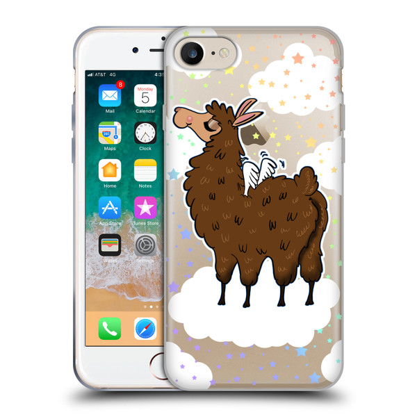 Grace Illustration Llama Pegasus Soft Gel Case for Apple iPhone 7 / 8 / SE 2020 & 2022