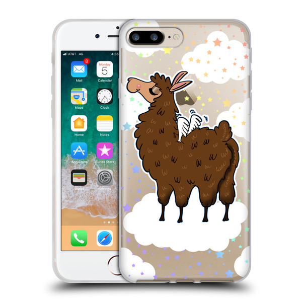 Grace Illustration Llama Pegasus Soft Gel Case for Apple iPhone 7 Plus / iPhone 8 Plus