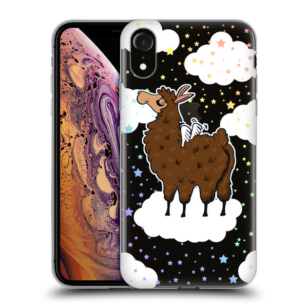 Grace Illustration Llama Pegasus Soft Gel Case for Apple iPhone XR