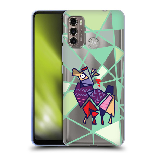 Grace Illustration Llama Cubist Soft Gel Case for Motorola Moto G60 / Moto G40 Fusion
