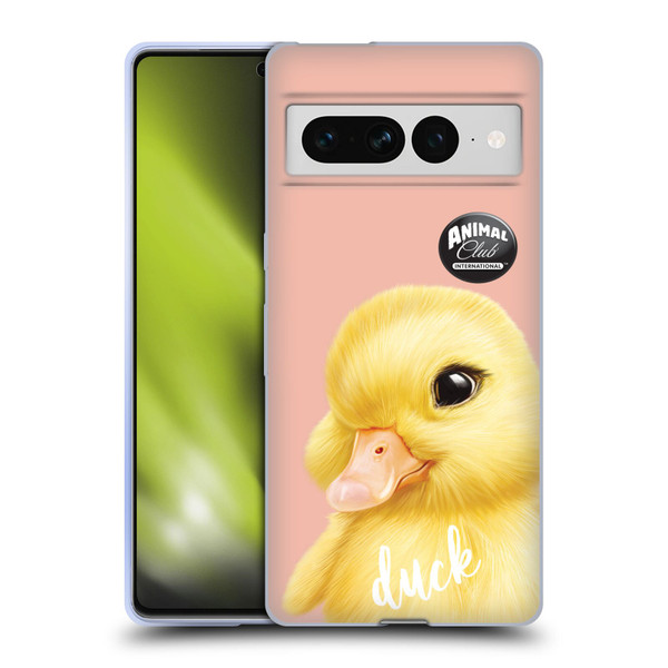Animal Club International Faces Duck Soft Gel Case for Google Pixel 7 Pro