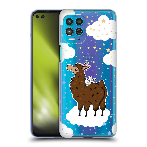 Grace Illustration Llama Pegasus Soft Gel Case for Motorola Moto G100