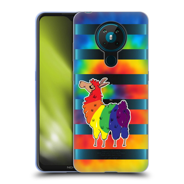 Grace Illustration Llama Pride Soft Gel Case for Nokia 5.3
