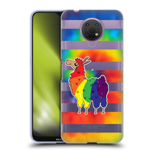 Grace Illustration Llama Pride Soft Gel Case for Nokia G10