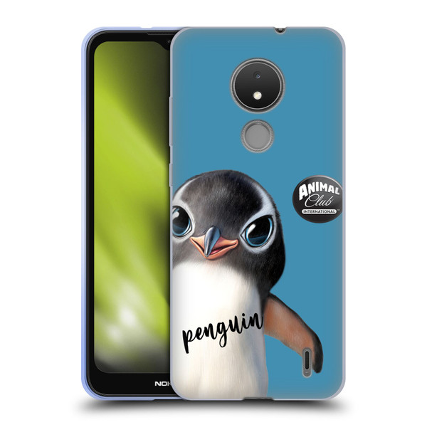 Animal Club International Faces Penguin Soft Gel Case for Nokia C21