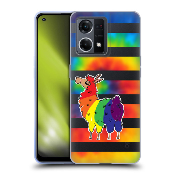 Grace Illustration Llama Pride Soft Gel Case for OPPO Reno8 4G