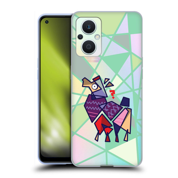Grace Illustration Llama Cubist Soft Gel Case for OPPO Reno8 Lite
