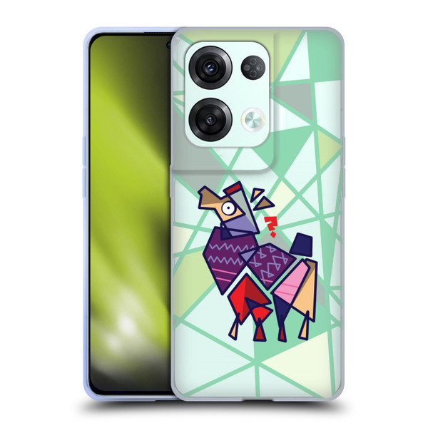Grace Illustration Llama Cubist Soft Gel Case for OPPO Reno8 Pro