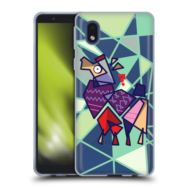 Grace Illustration Llama Cubist Soft Gel Case for Samsung Galaxy A01 Core (2020)