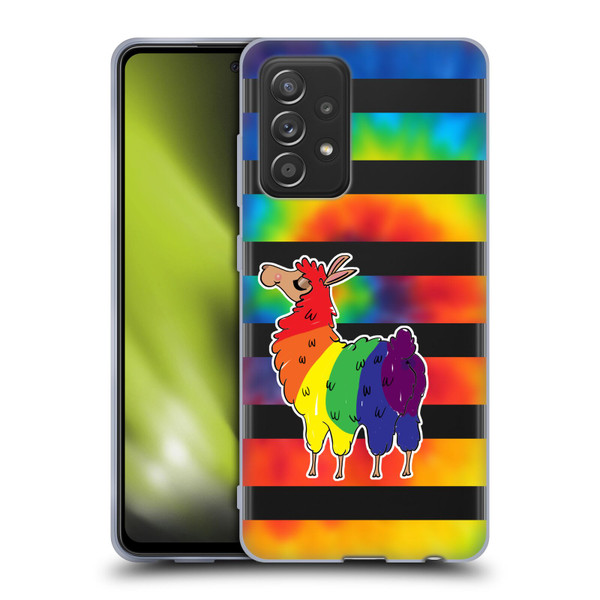Grace Illustration Llama Pride Soft Gel Case for Samsung Galaxy A52 / A52s / 5G (2021)