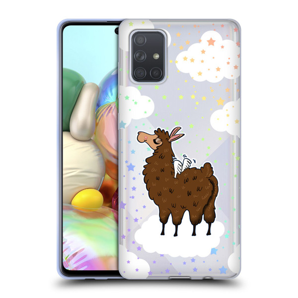 Grace Illustration Llama Pegasus Soft Gel Case for Samsung Galaxy A71 (2019)