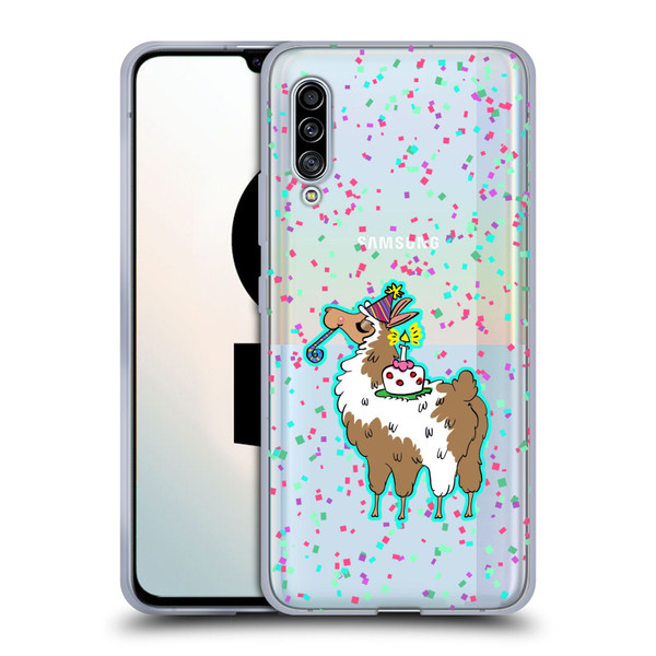 Grace Illustration Llama Birthday Soft Gel Case for Samsung Galaxy A90 5G (2019)