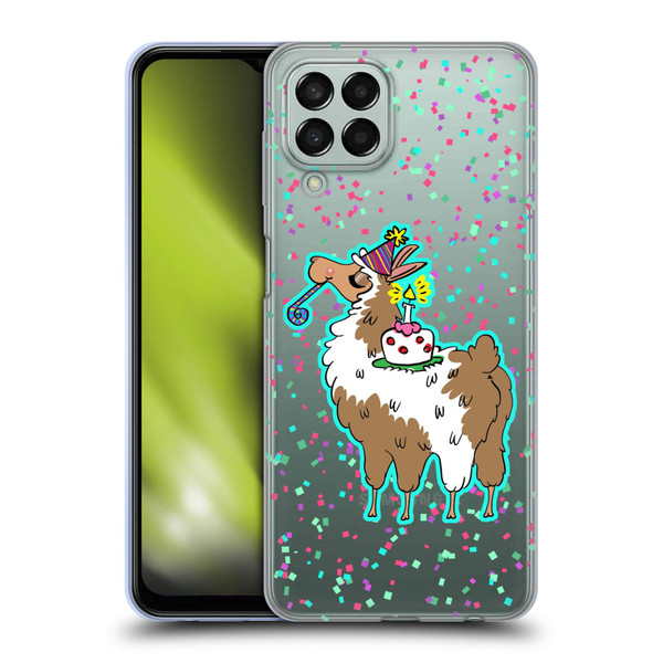 Grace Illustration Llama Birthday Soft Gel Case for Samsung Galaxy M33 (2022)