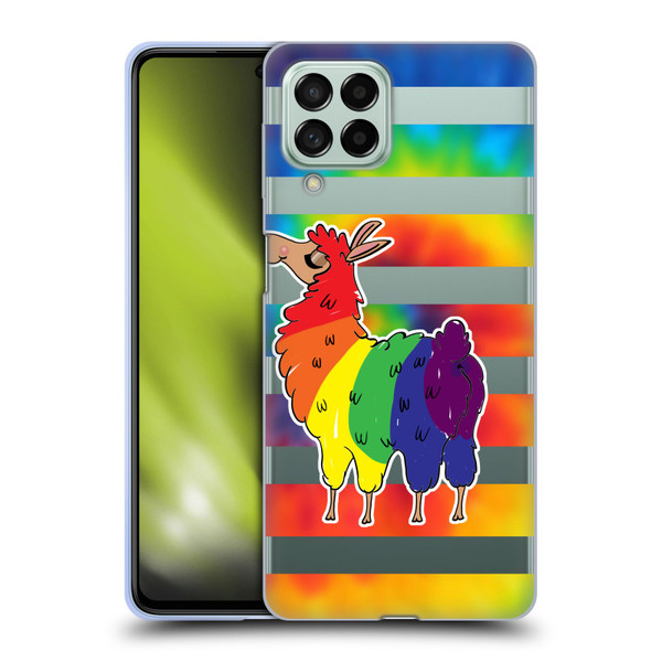 Grace Illustration Llama Pride Soft Gel Case for Samsung Galaxy M53 (2022)