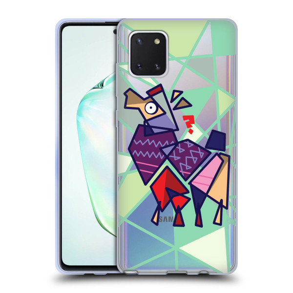 Grace Illustration Llama Cubist Soft Gel Case for Samsung Galaxy Note10 Lite