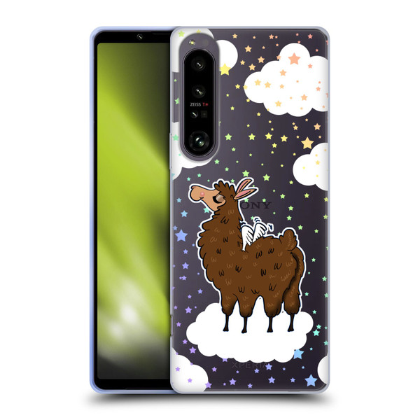 Grace Illustration Llama Pegasus Soft Gel Case for Sony Xperia 1 IV