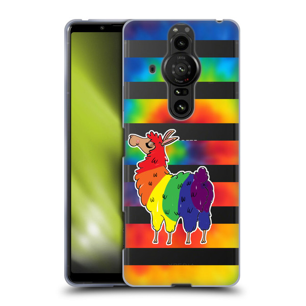 Grace Illustration Llama Pride Soft Gel Case for Sony Xperia Pro-I