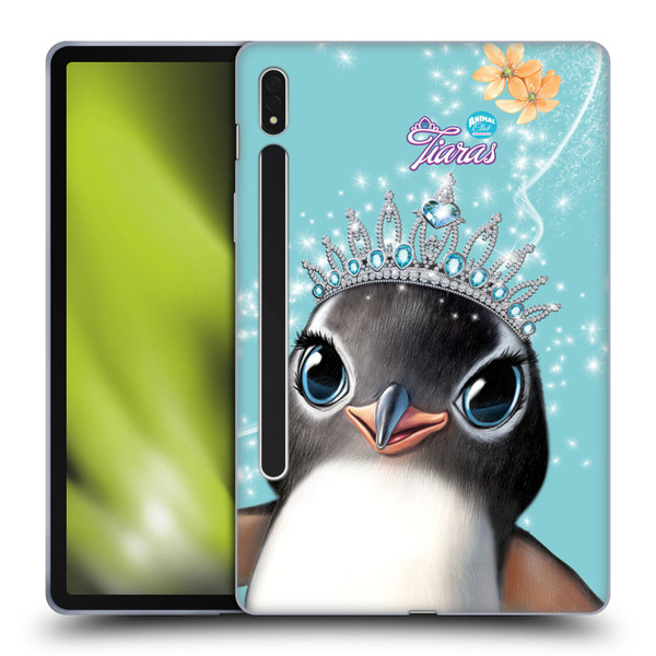 Animal Club International Royal Faces Penguin Soft Gel Case for Samsung Galaxy Tab S8