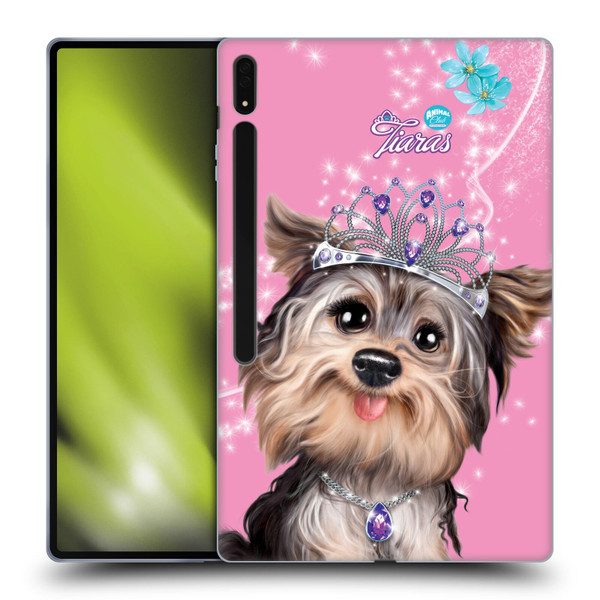 Animal Club International Royal Faces Yorkie Soft Gel Case for Samsung Galaxy Tab S8 Ultra