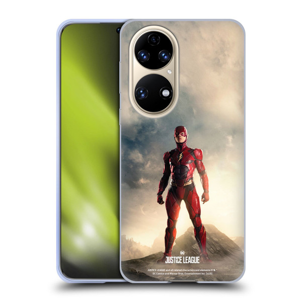 Justice League Movie Character Posters The Flash Soft Gel Case for Huawei P50