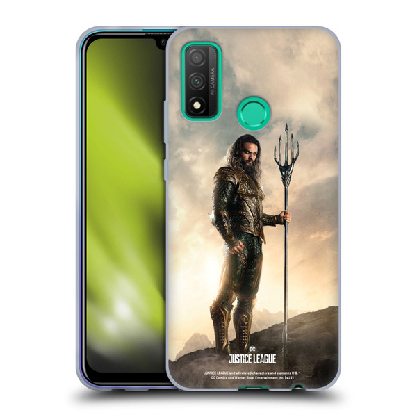 Justice League Movie Character Posters Aquaman Soft Gel Case for Huawei P Smart (2020)