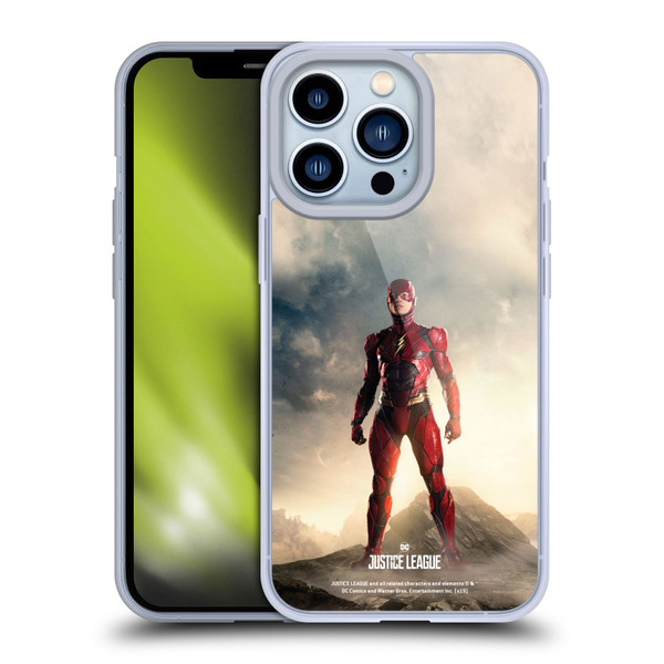 Justice League Movie Character Posters The Flash Soft Gel Case for Apple iPhone 13 Pro